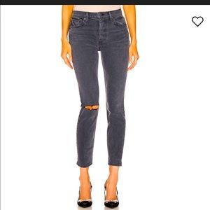 NWT Grlfrnd Karolina high rise gray skinny jeans